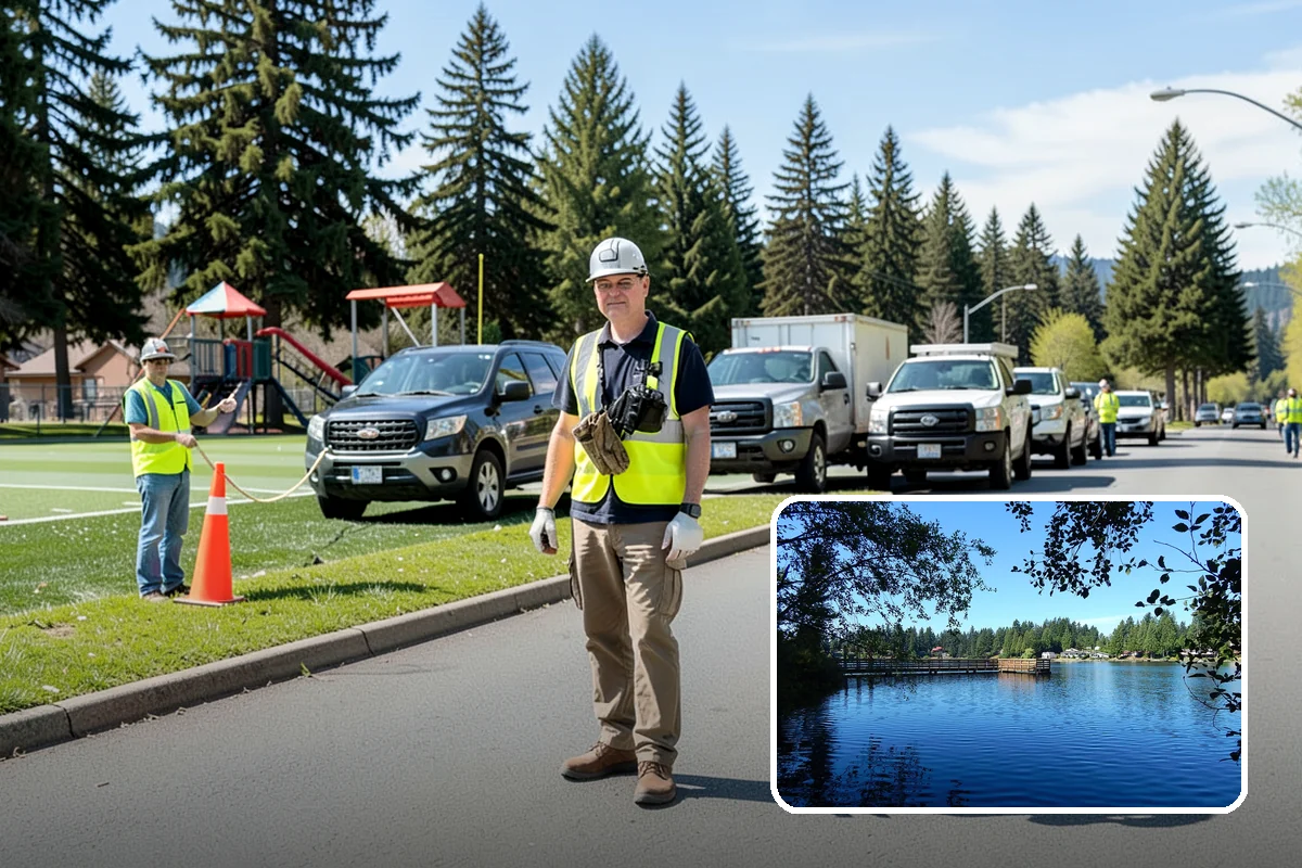 Sign Visibility Clearing in Federal Way, King County, WA - Restores MUTCD-compliant sign visibility and legibility distance