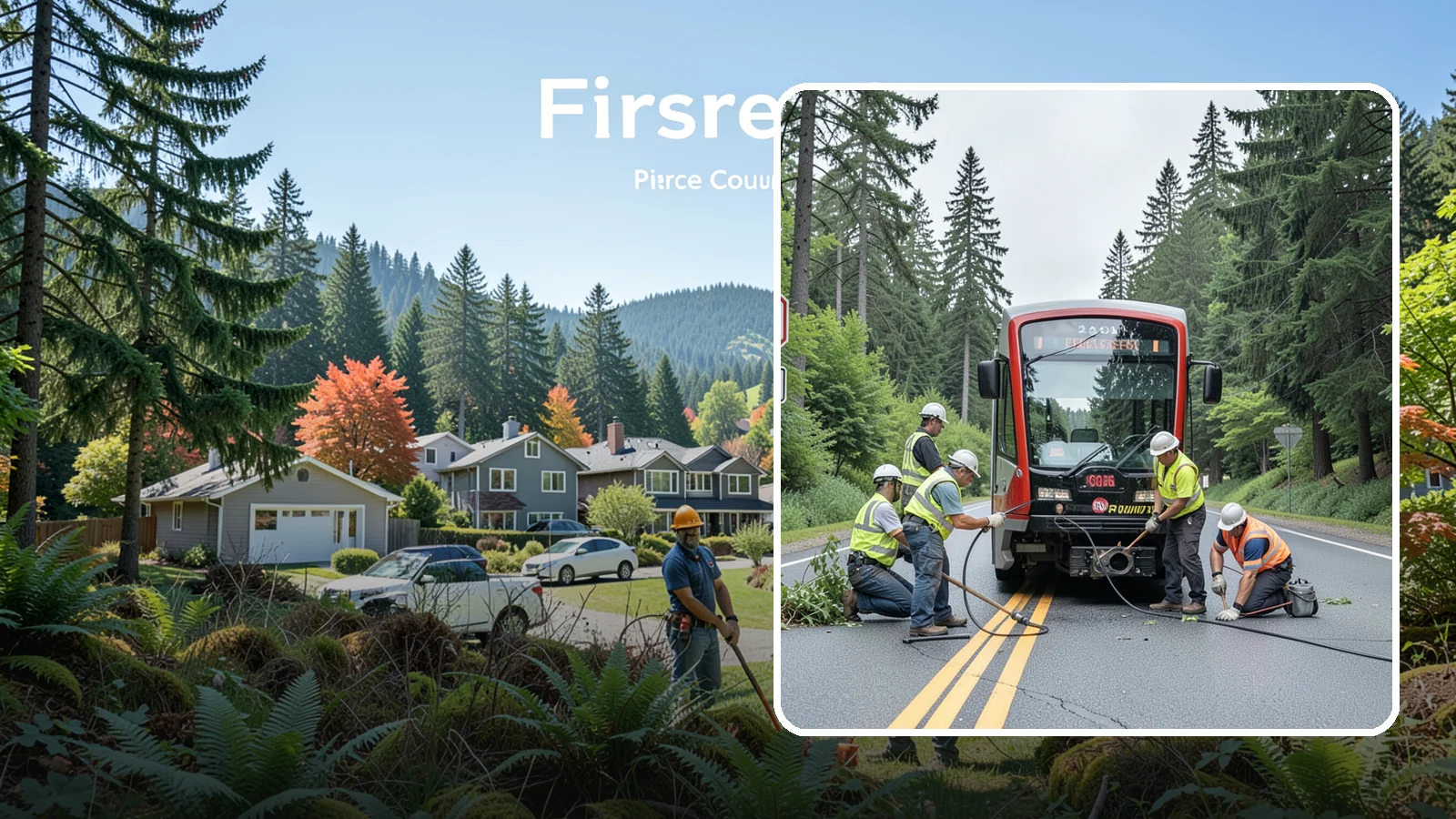 Sign Visibility Clearing in Fircrest, Pierce County, WA - Selective clearing that restores unobstructed sight lines to regulatory and warning signs for driver safety and liability...