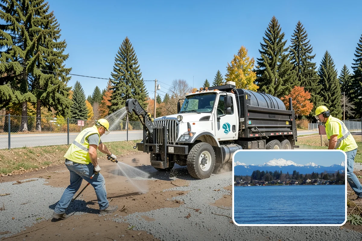 Sign Visibility Clearing in Lake Stevens, Snohomish County, WA - Restores MUTCD-compliant sign visibility and legibility distance