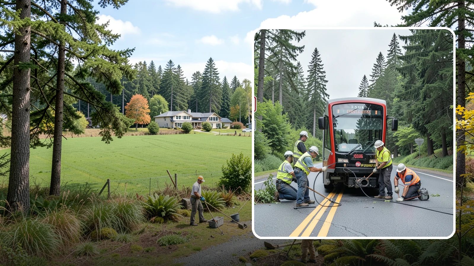 Sign Visibility Clearing in Lyman, Skagit County, WA - Selective clearing that restores unobstructed sight lines to regulatory and warning signs for driver safety and liability...