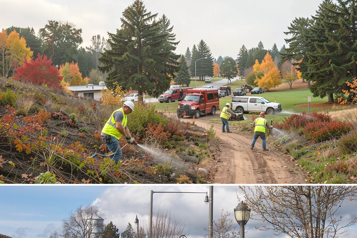 Sign Visibility Clearing in Marysville, Snohomish County, WA - Sign clearing is most needed from May through September when foliage is full, with a valuable pre-winter pass to remove growth...