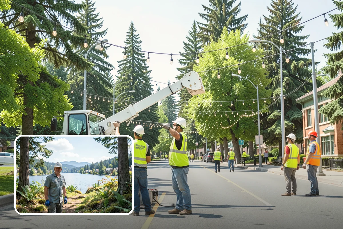 Sign Visibility Clearing in Milton, King County, WA - Restores MUTCD-compliant sign visibility and legibility distance