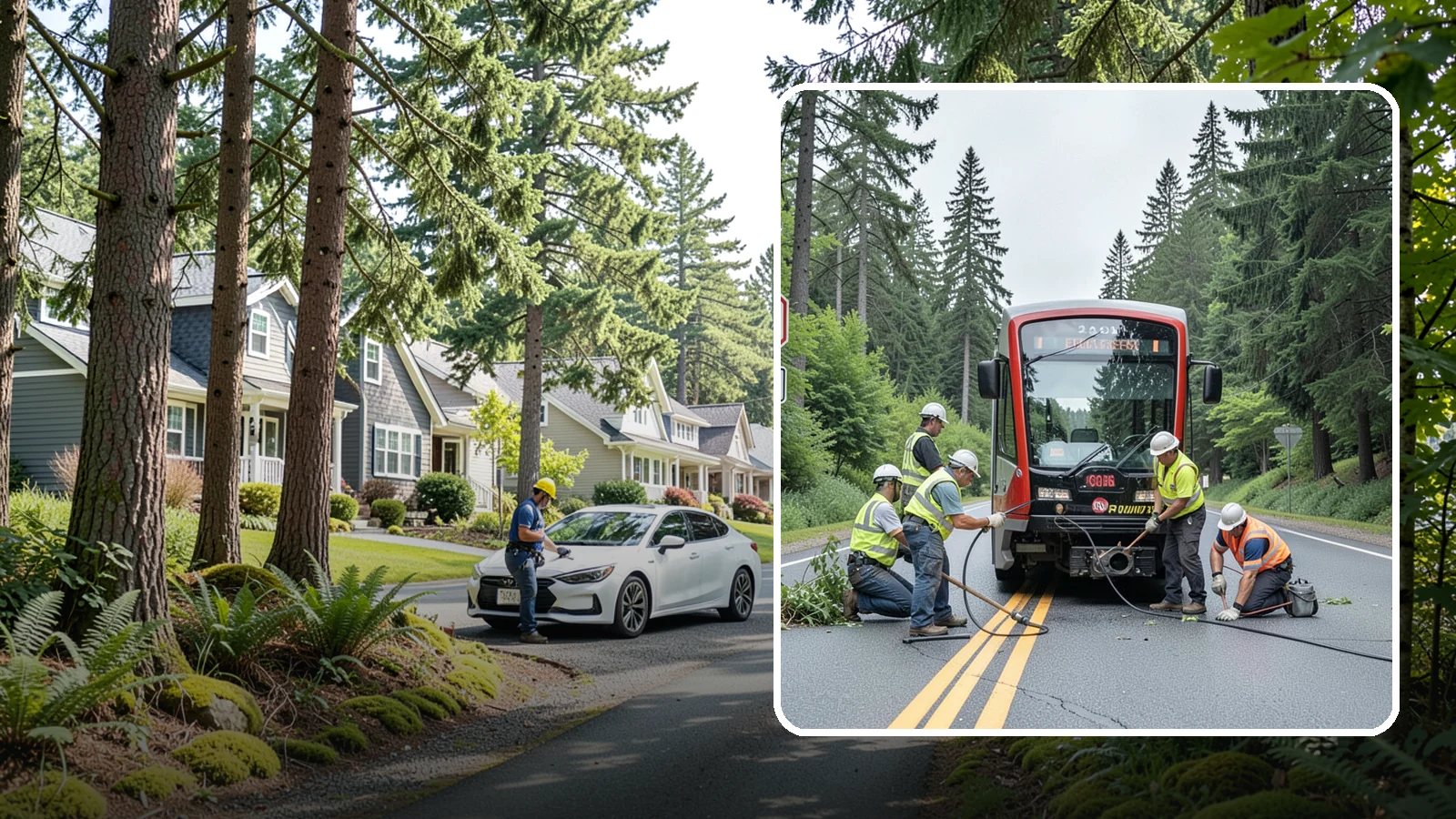 Sign Visibility Clearing in Normandy Park, King County, WA - Selective clearing that restores unobstructed sight lines to regulatory and warning signs for driver safety and liability...
