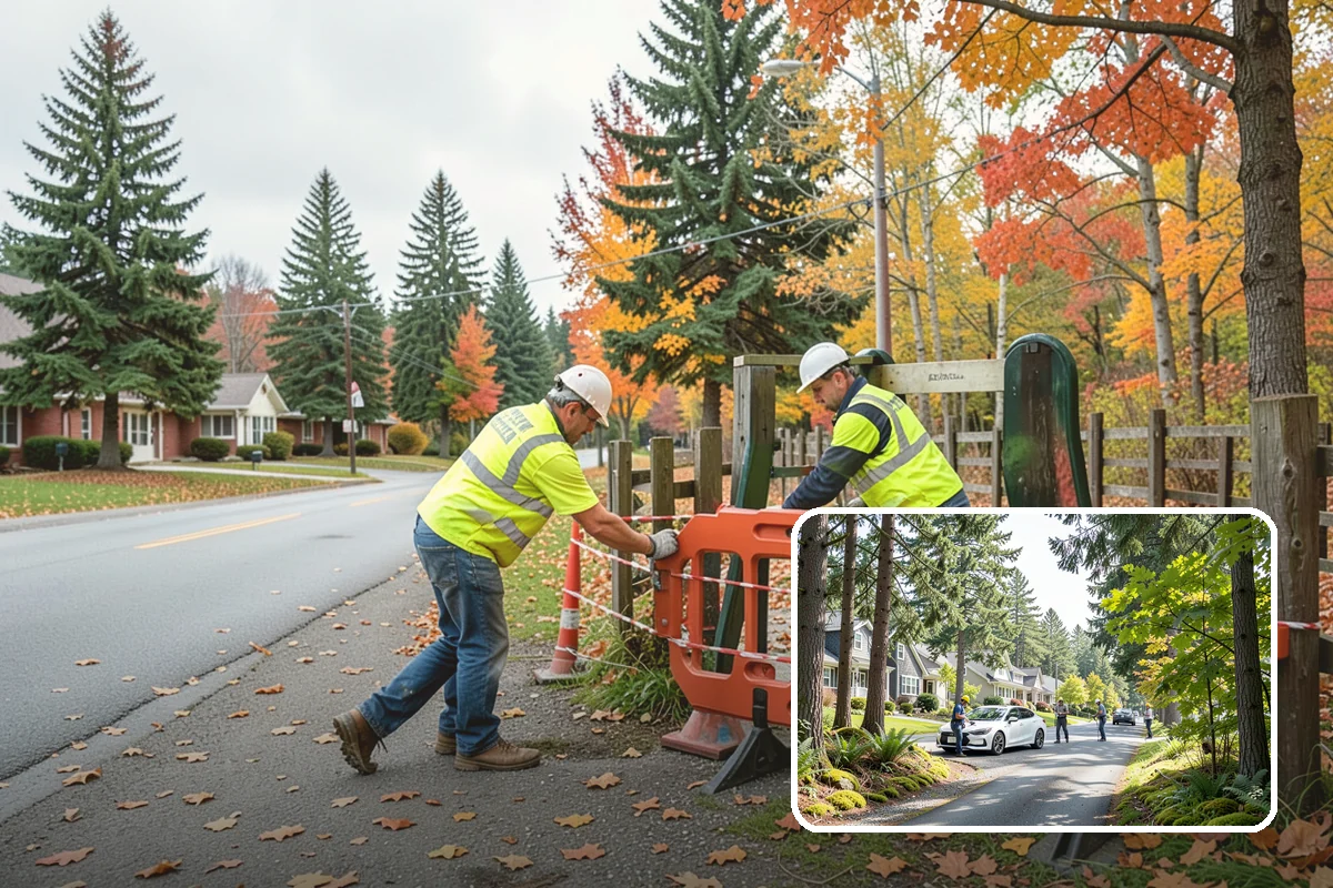 Sign Visibility Clearing in Normandy Park, King County, WA - Restores MUTCD-compliant sign visibility and legibility distance