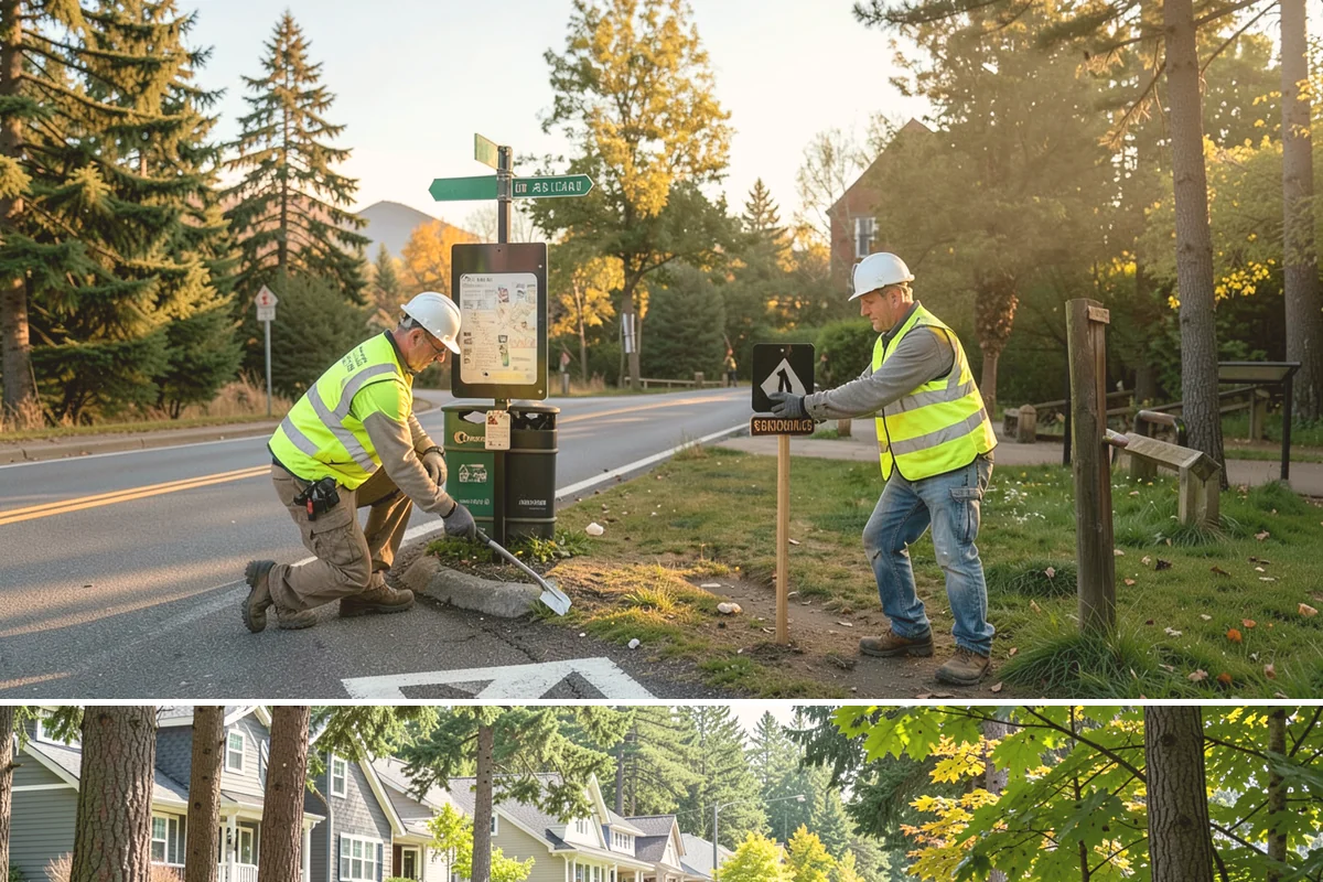 Sign Visibility Clearing in Normandy Park, King County, WA - Sign clearing is most needed from May through September when foliage is full, with a valuable pre-winter pass to remove growth...