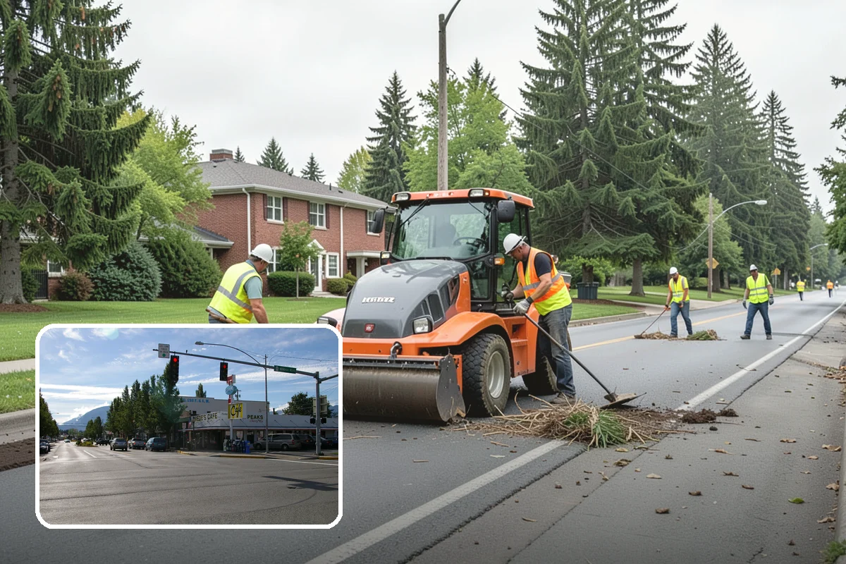 Sign Visibility Clearing in North Bend, King County, WA - Restores MUTCD-compliant sign visibility and legibility distance