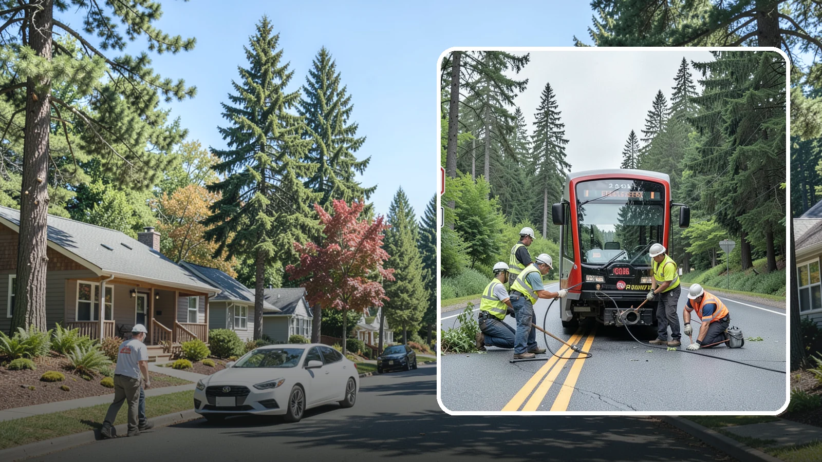 Sign Visibility Clearing in Orting, Pierce County, WA - Selective clearing that restores unobstructed sight lines to regulatory and warning signs for driver safety and liability...