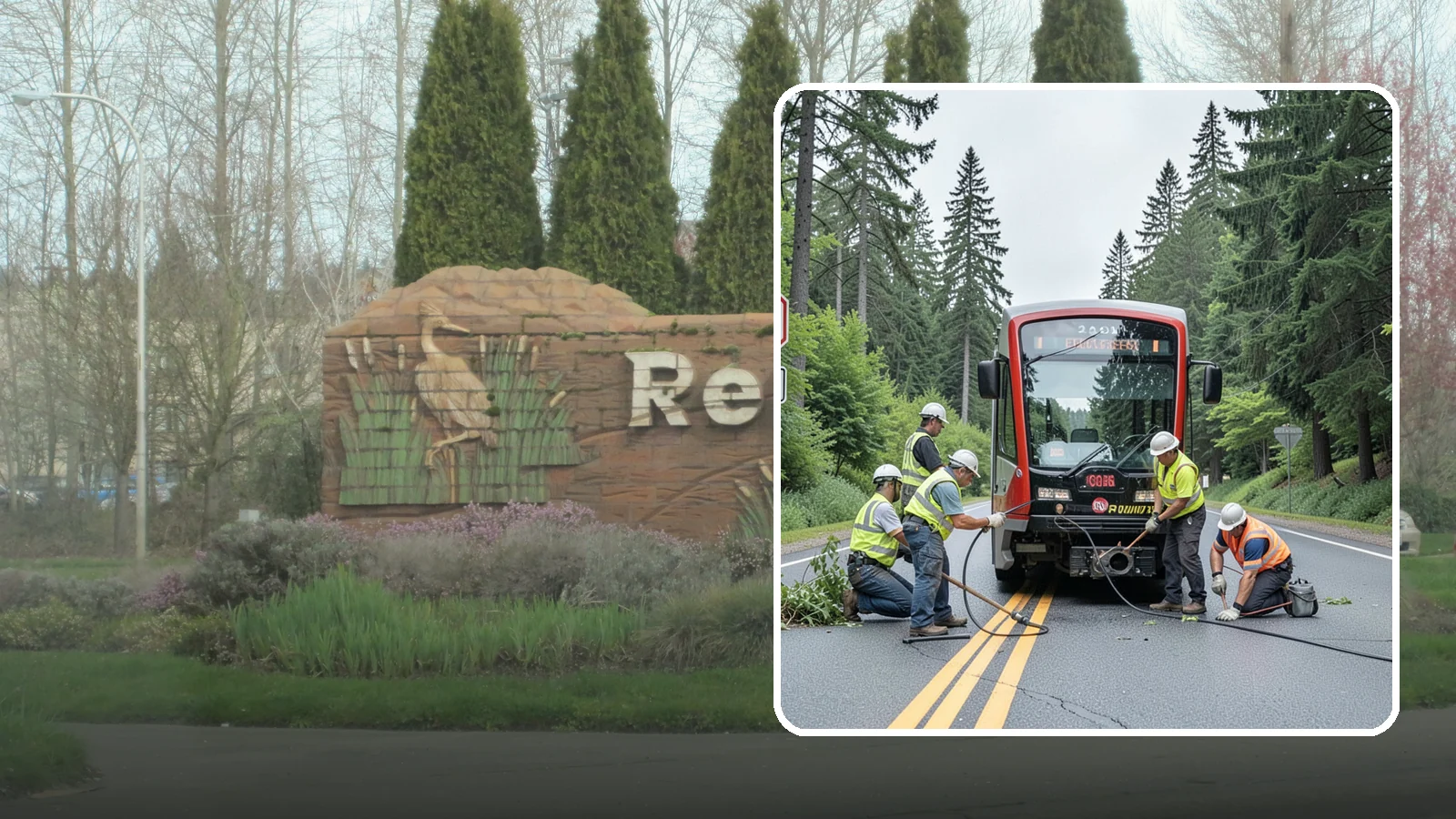Sign Visibility Clearing in Renton, King County, WA - Selective clearing that restores unobstructed sight lines to regulatory and warning signs for driver safety and liability...