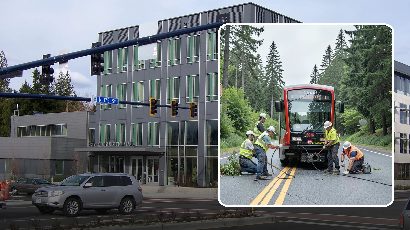 Sign Visibility Clearing in Shoreline, King County, WA - Selective clearing that restores unobstructed sight lines to regulatory and warning signs for driver safety and liability...