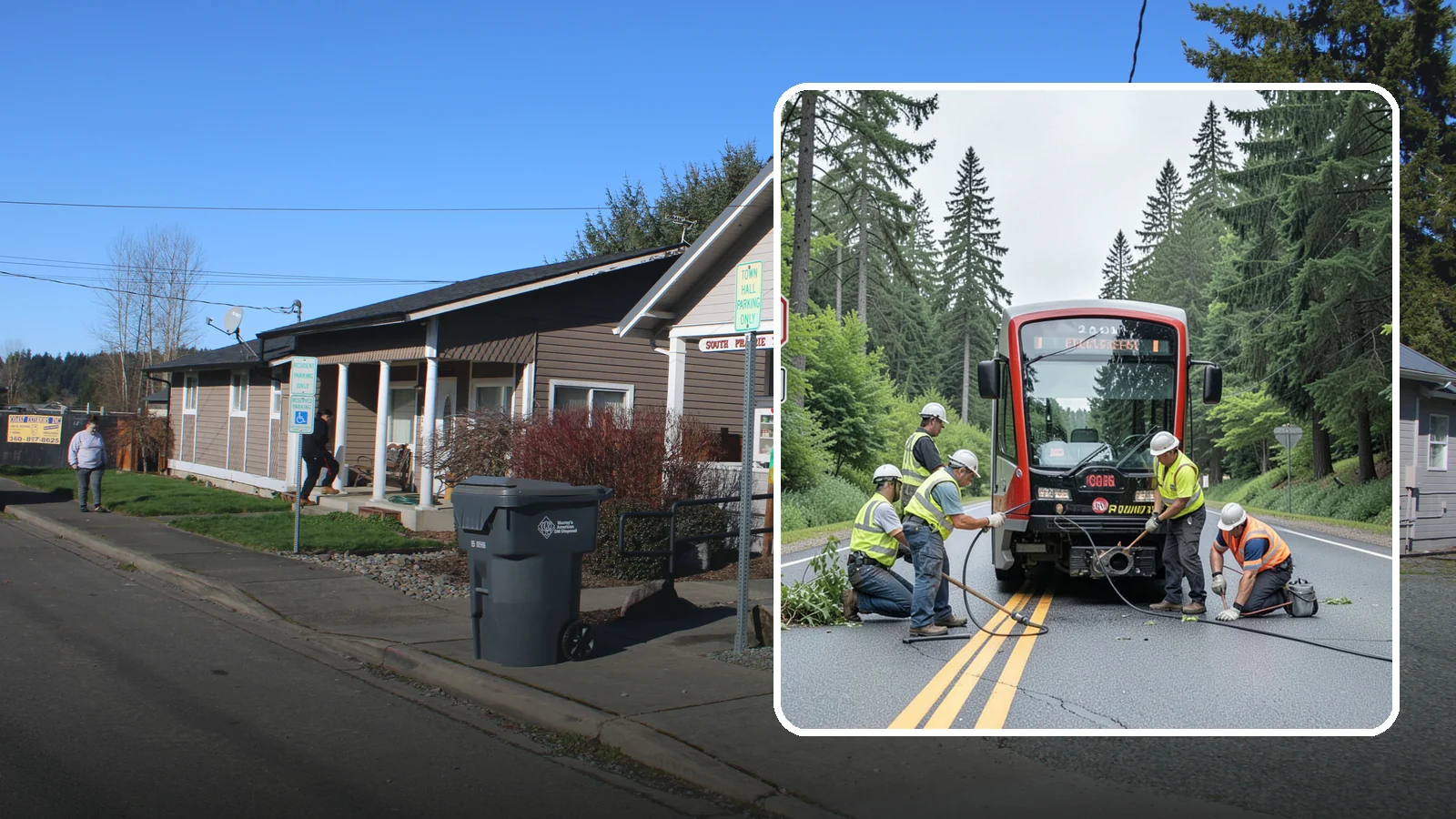 Sign Visibility Clearing in South Prairie, Pierce County, WA - Selective clearing that restores unobstructed sight lines to regulatory and warning signs for driver safety and liability...