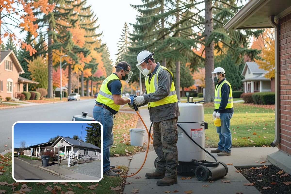 Sign Visibility Clearing in South Prairie, Pierce County, WA - Restores MUTCD-compliant sign visibility and legibility distance