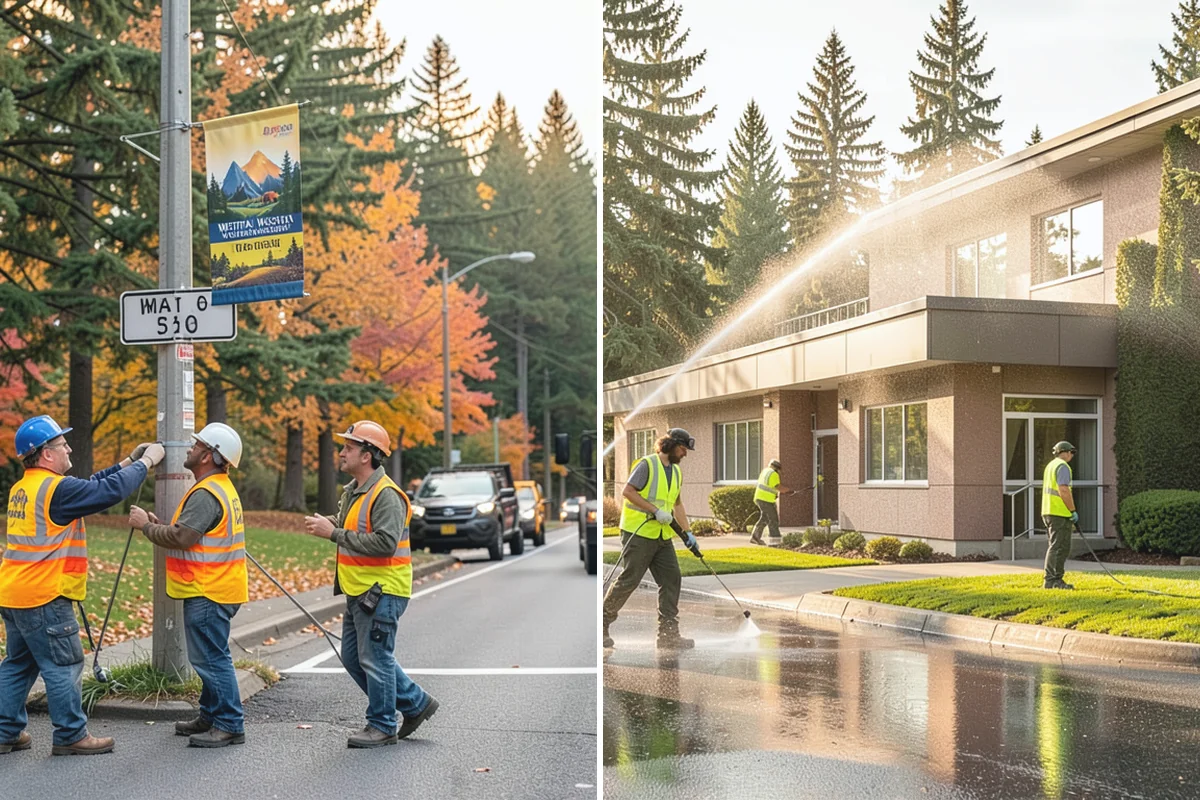 Sign Visibility Clearing in Sumner, Pierce County, WA - Inventory sign locations and assess vegetative obstruction of each face and approach