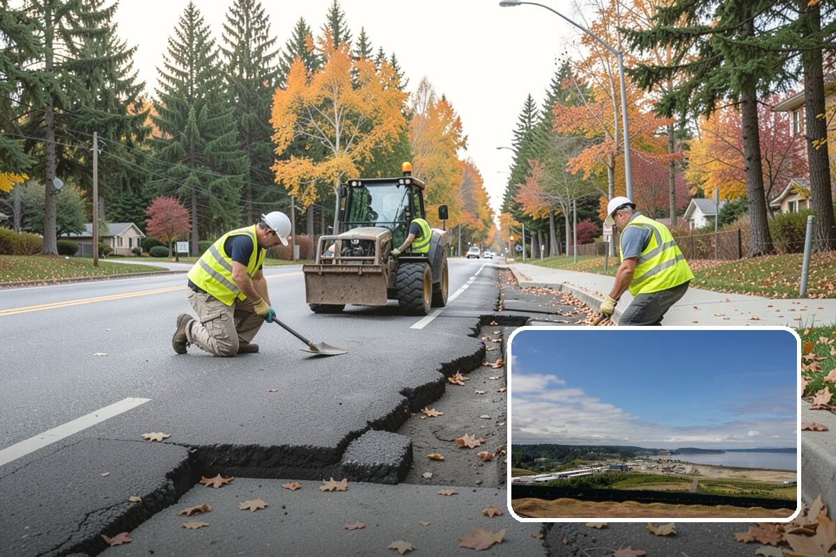 Sign Visibility Clearing in University Place, Pierce County, WA - Restores MUTCD-compliant sign visibility and legibility distance