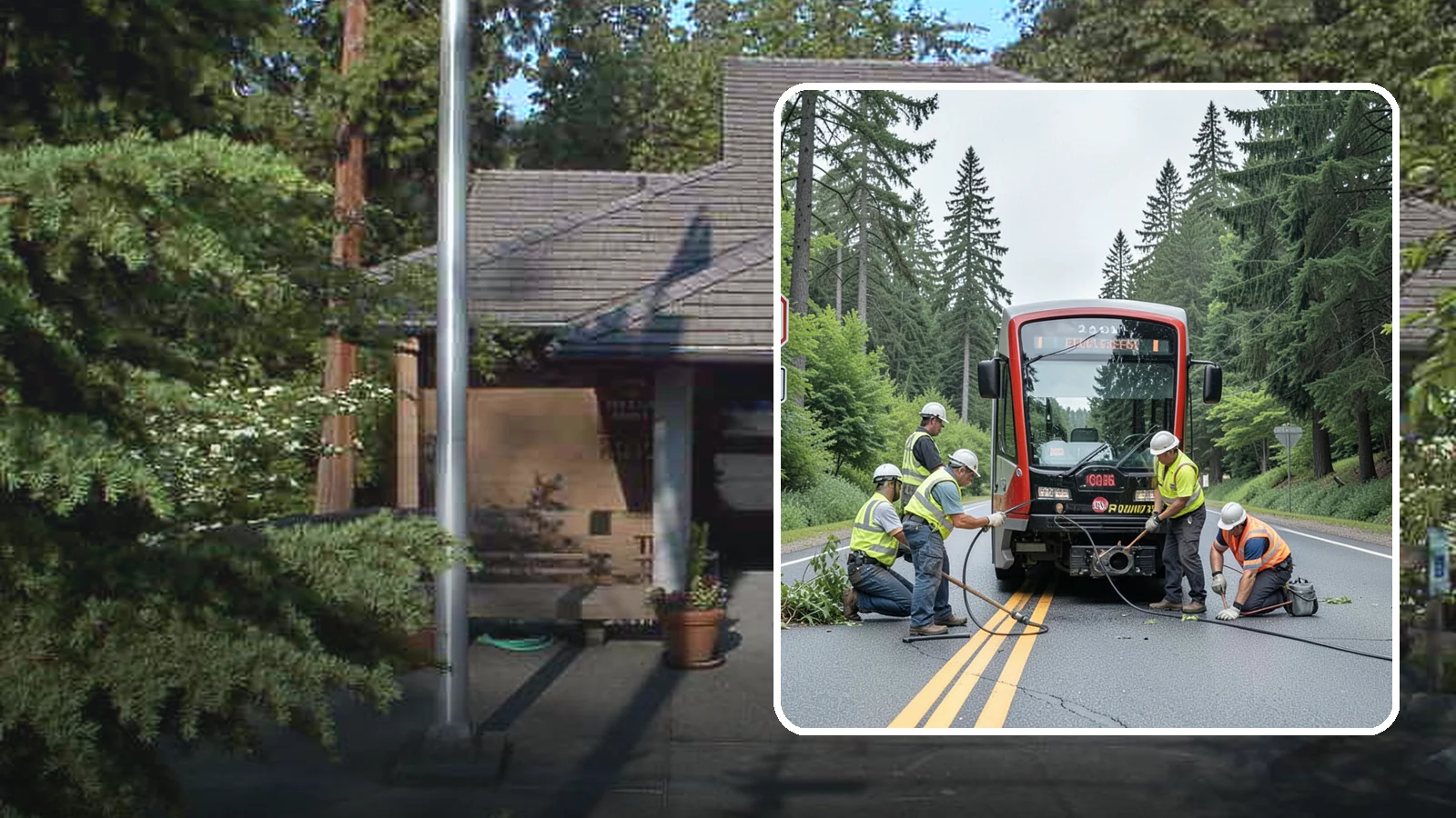 Sign Visibility Clearing in Yarrow Point, King County, WA - Selective clearing that restores unobstructed sight lines to regulatory and warning signs for driver safety and liability...