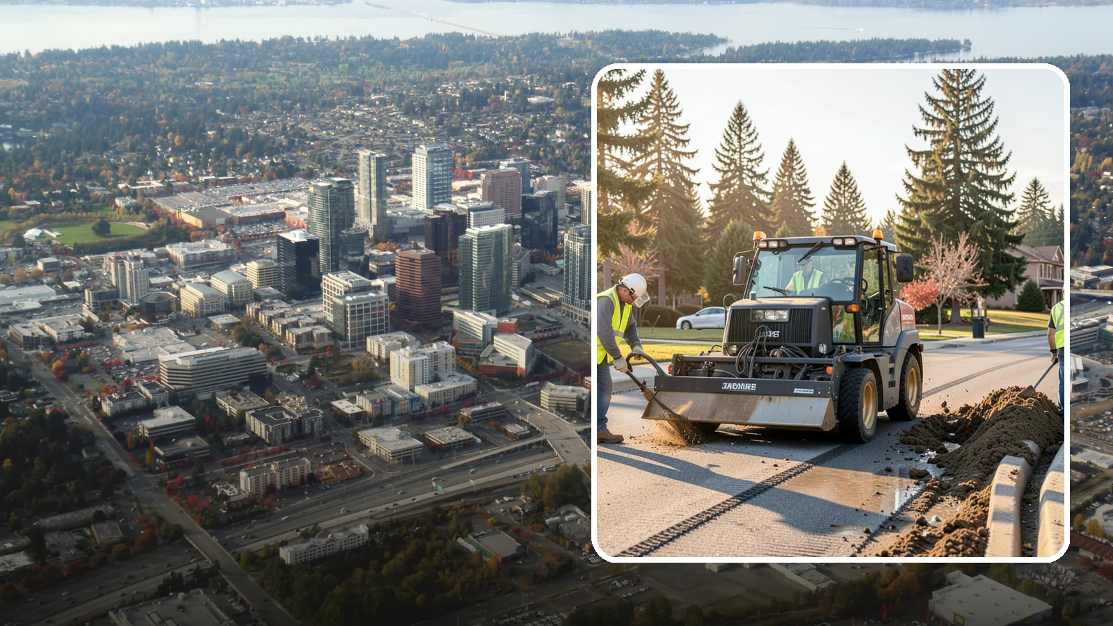 Silt & Sediment Removal in Bellevue, King County, WA - Removal of accumulated silt and sediment from stormwater conveyances and facilities.