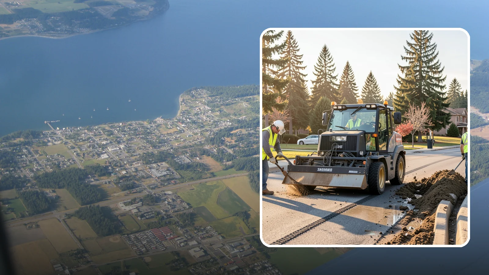 Silt & Sediment Removal in Coupeville, Island County, WA - Removal of accumulated silt and sediment from stormwater conveyances and facilities.