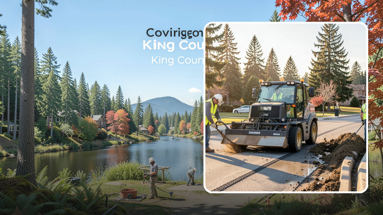 Silt & Sediment Removal in Covington, King County, WA - Removal of accumulated silt and sediment from stormwater conveyances and facilities.