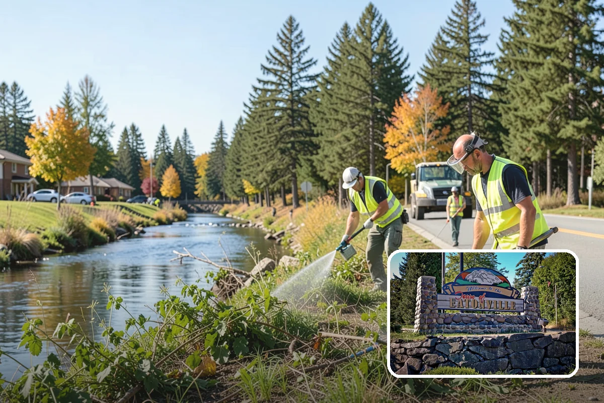Silt & Sediment Removal in Eatonville, Pierce County, WA - Restored conveyance and storage capacity