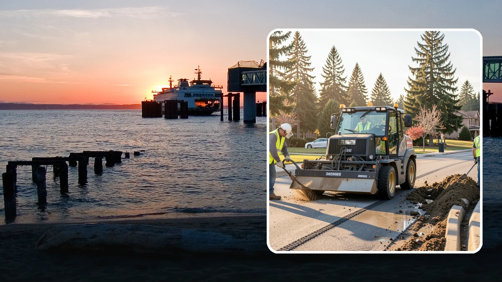Silt & Sediment Removal in Edmonds, Snohomish County, WA - Removal of accumulated silt and sediment from stormwater conveyances and facilities.