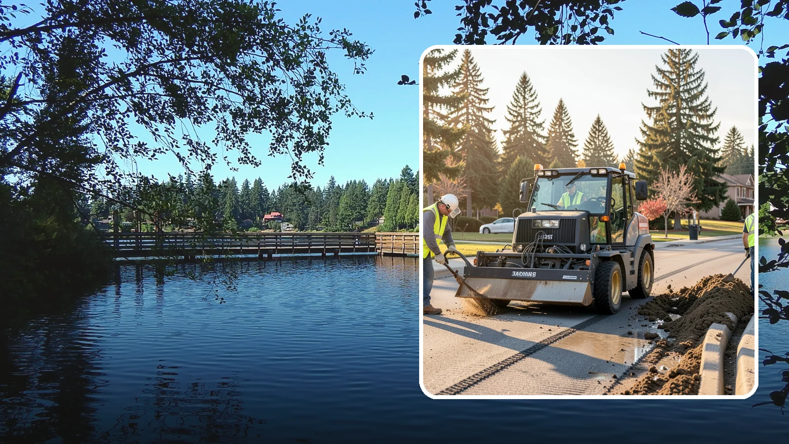 Silt & Sediment Removal in Federal Way, King County, WA - Removal of accumulated silt and sediment from stormwater conveyances and facilities.