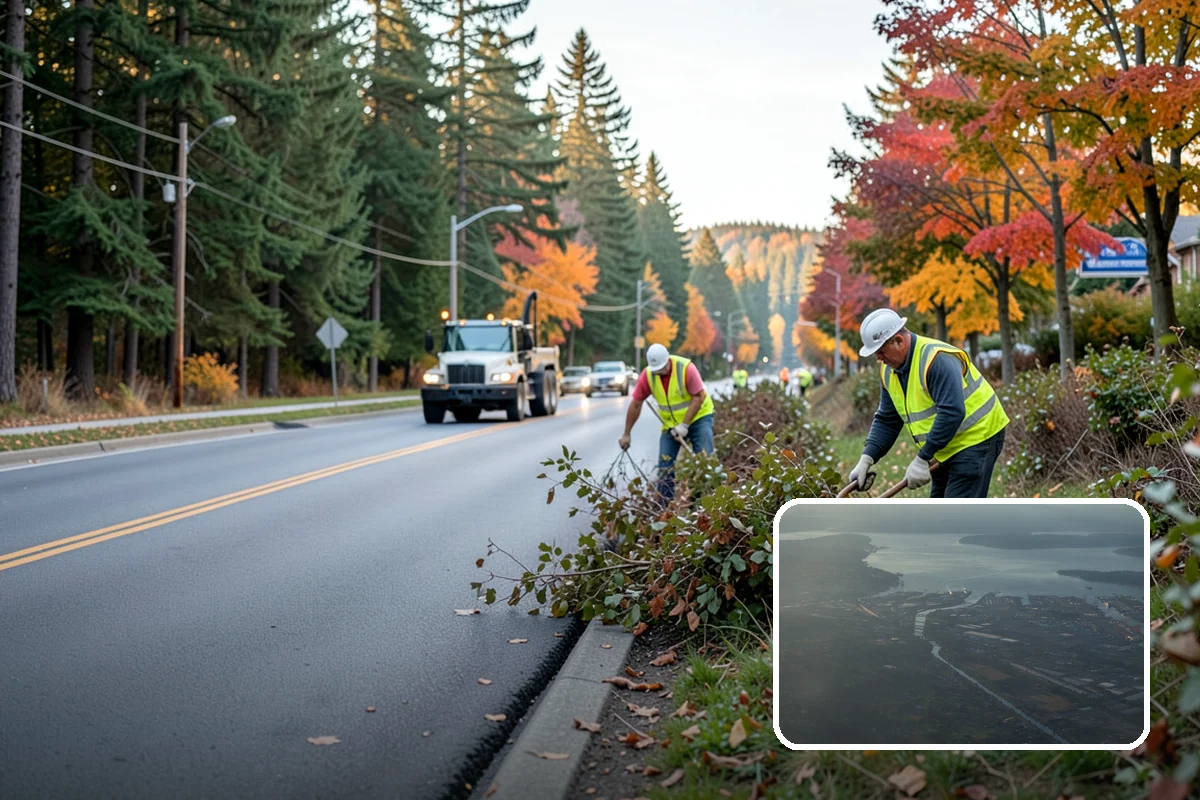 Silt & Sediment Removal in Fife, Pierce County, WA - Restored conveyance and storage capacity