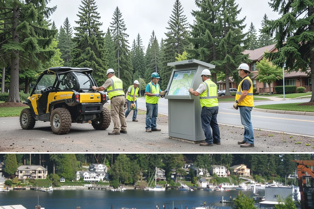 Silt & Sediment Removal in Gig Harbor, Pierce County, WA - Removal from ponds and channels is scheduled during dry summer conditions when dewatering and access are most practical.