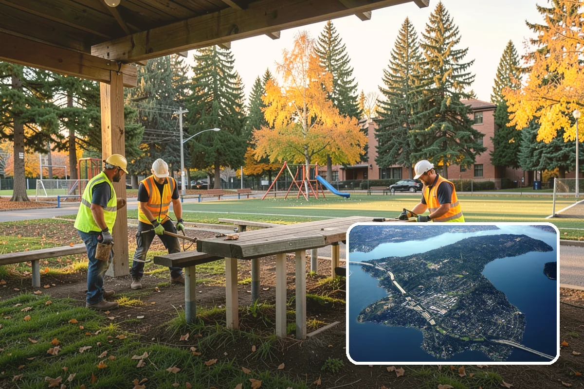 Silt & Sediment Removal in Mercer Island, King County, WA - Restored conveyance and storage capacity