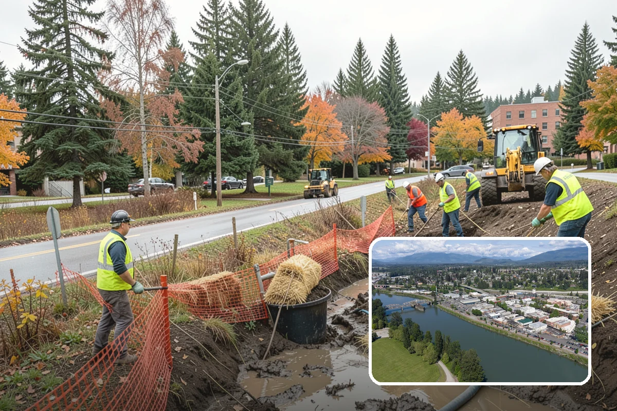 Silt & Sediment Removal in Mount Vernon, Skagit County, WA - Restored conveyance and storage capacity