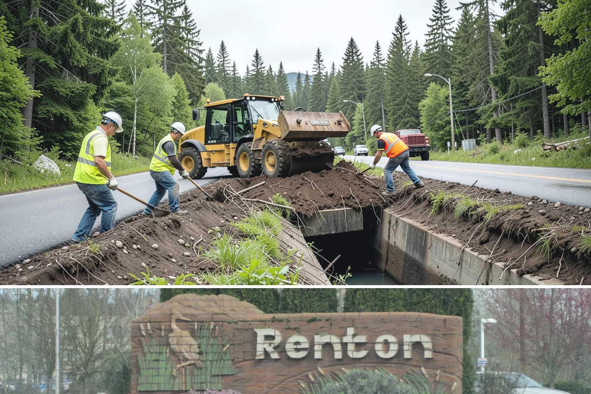 Silt & Sediment Removal in Renton, King County, WA - Removal from ponds and channels is scheduled during dry summer conditions when dewatering and access are most practical.