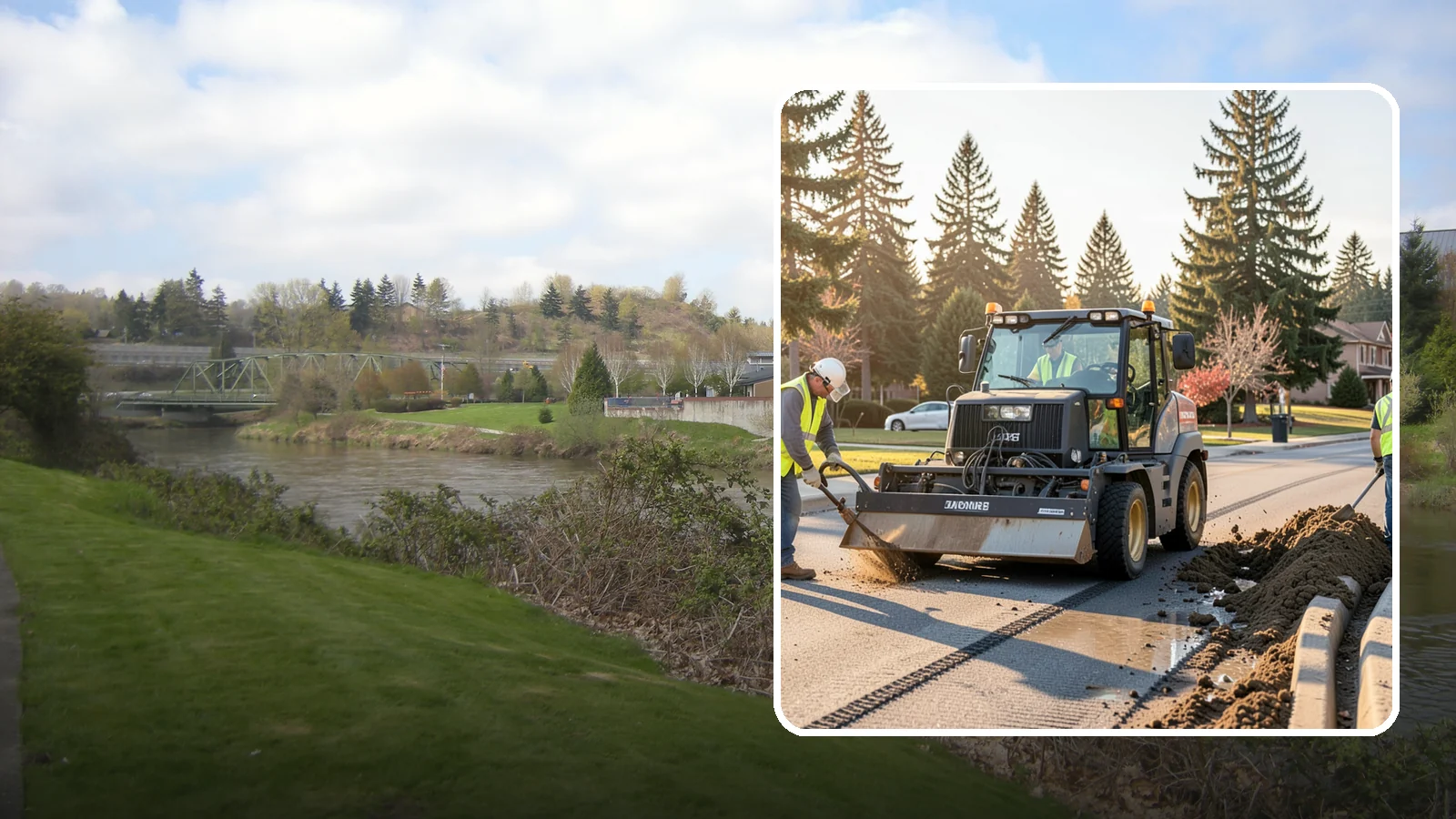 Silt & Sediment Removal in Tukwila, King County, WA - Removal of accumulated silt and sediment from stormwater conveyances and facilities.
