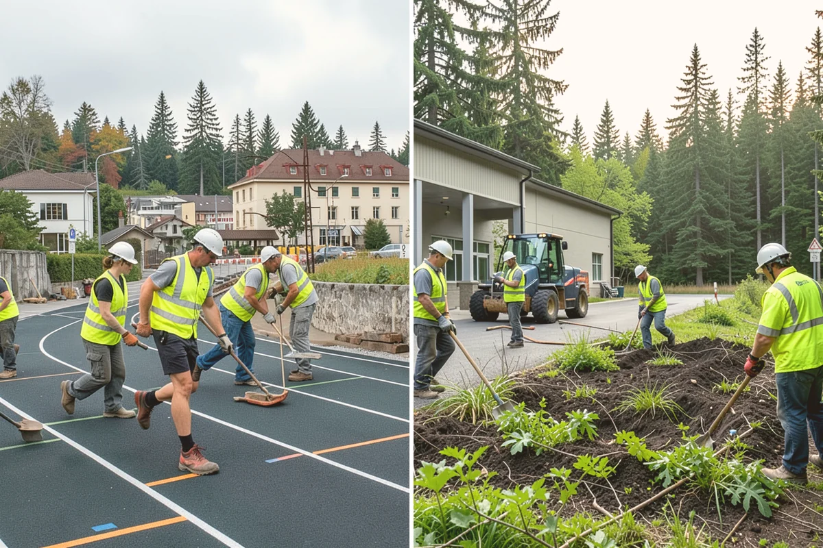 Skate Park Maintenance in Bellevue, King County, WA - Inspect ramps, transitions, coping, and drainage for hazards