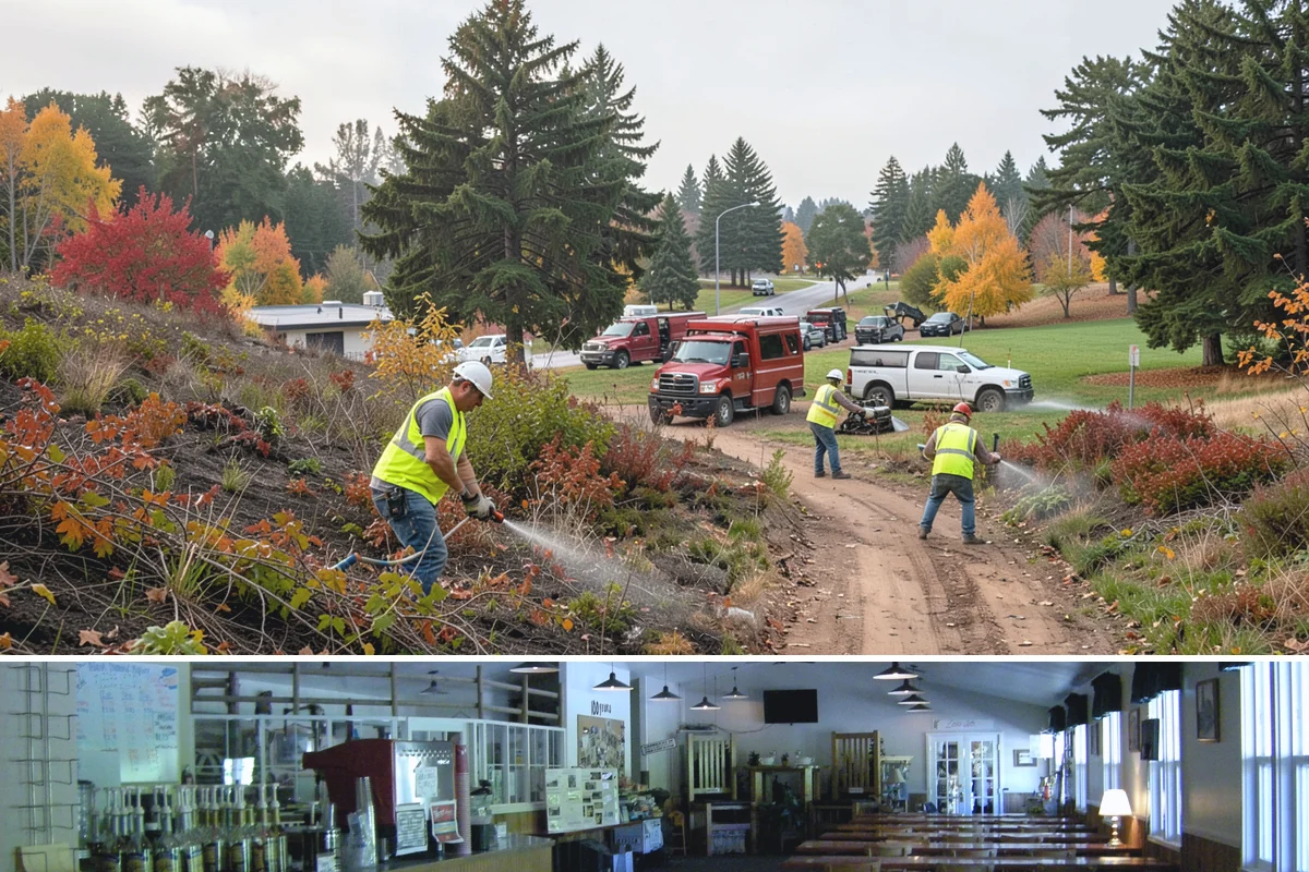Skate Park Maintenance in Black Diamond, King County, WA - Clearing and inspections continue year-round, with concrete repairs prioritized during dry-weather windows for proper curing.