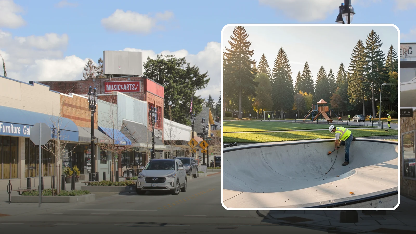 Skate Park Maintenance in Bothell, King County, WA - Inspection, cleaning, and minor repair that keeps municipal skate parks safe and rideable year-round.