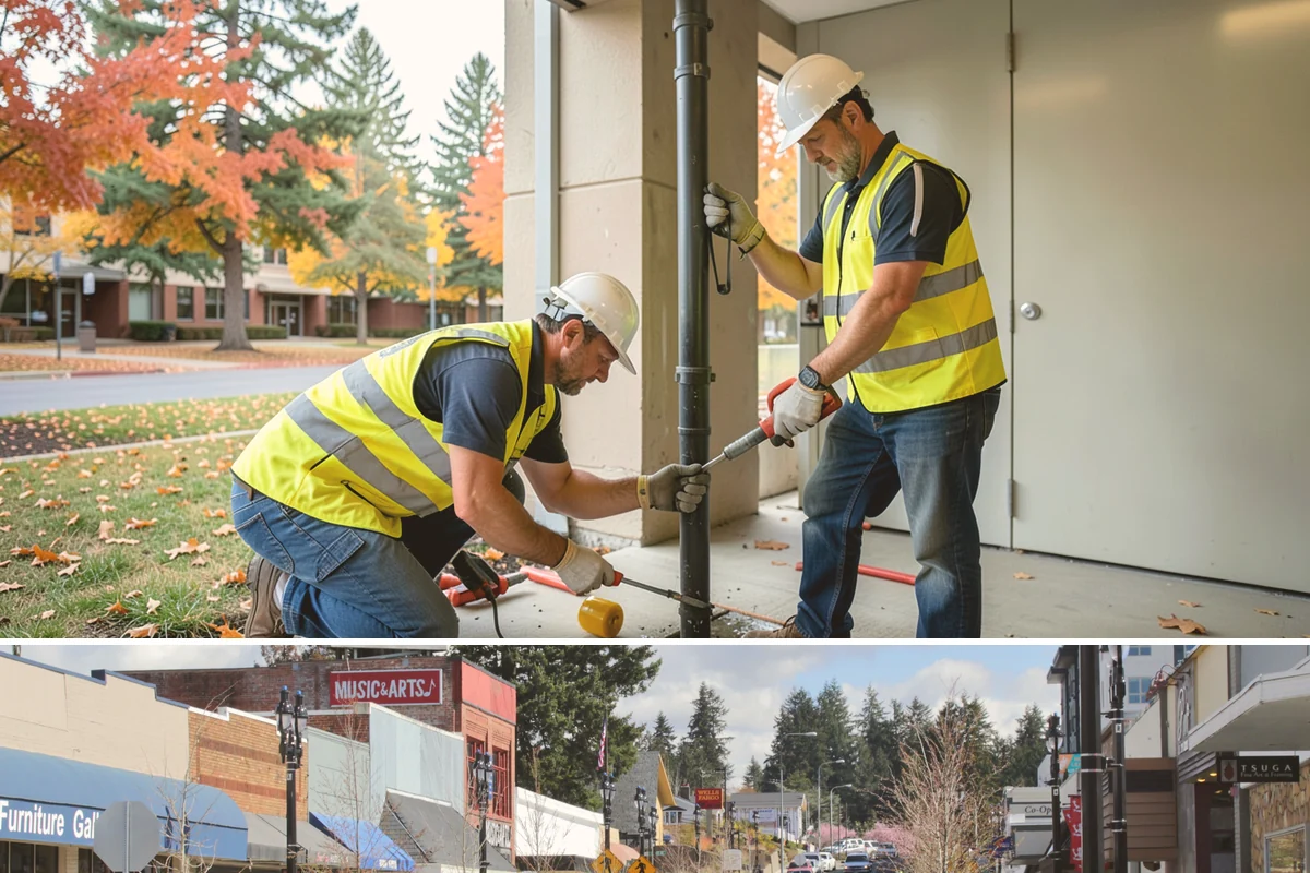 Skate Park Maintenance in Bothell, King County, WA - Clearing and inspections continue year-round, with concrete repairs prioritized during dry-weather windows for proper curing.