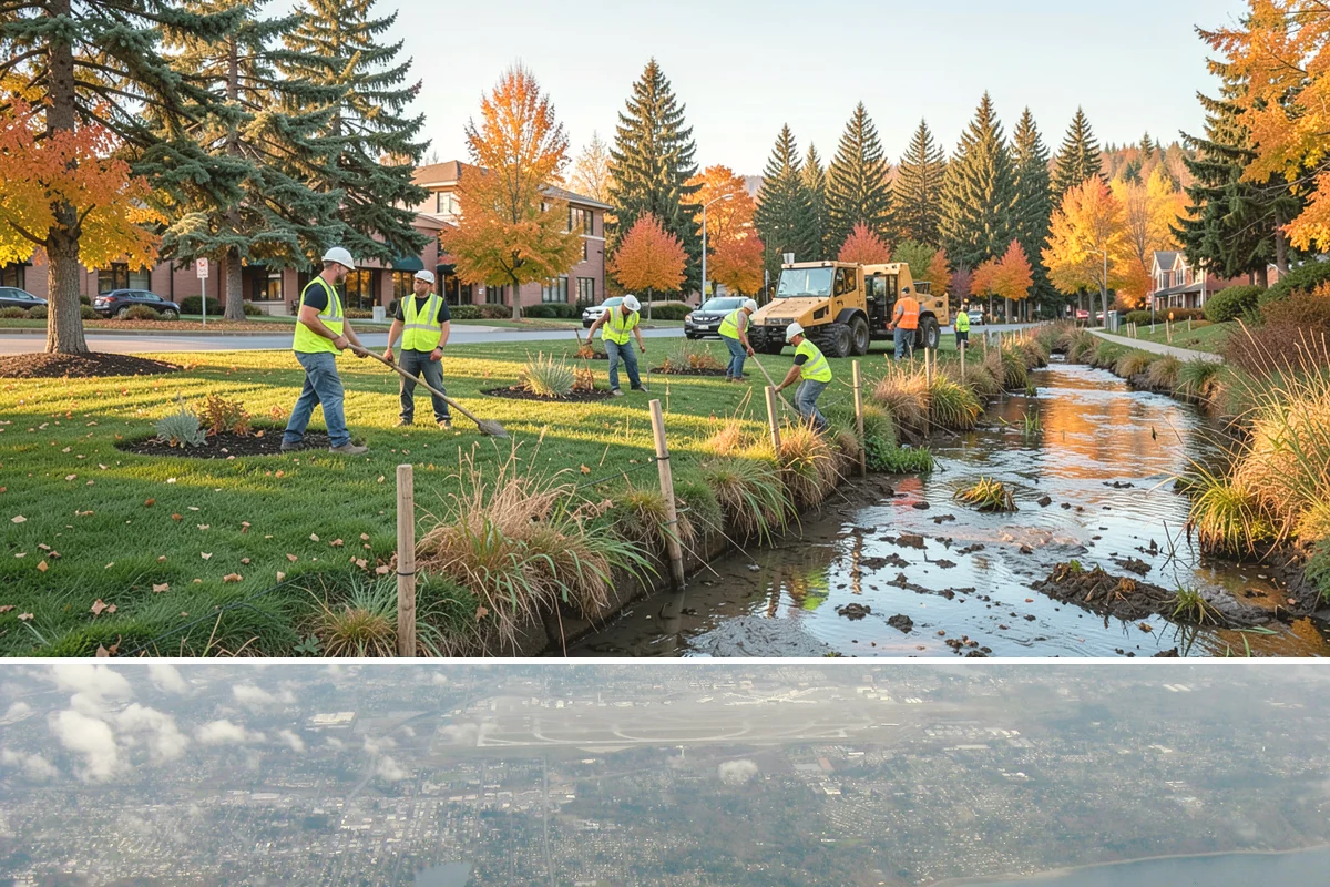 Skate Park Maintenance in Burien, King County, WA - Clearing and inspections continue year-round, with concrete repairs prioritized during dry-weather windows for proper curing.