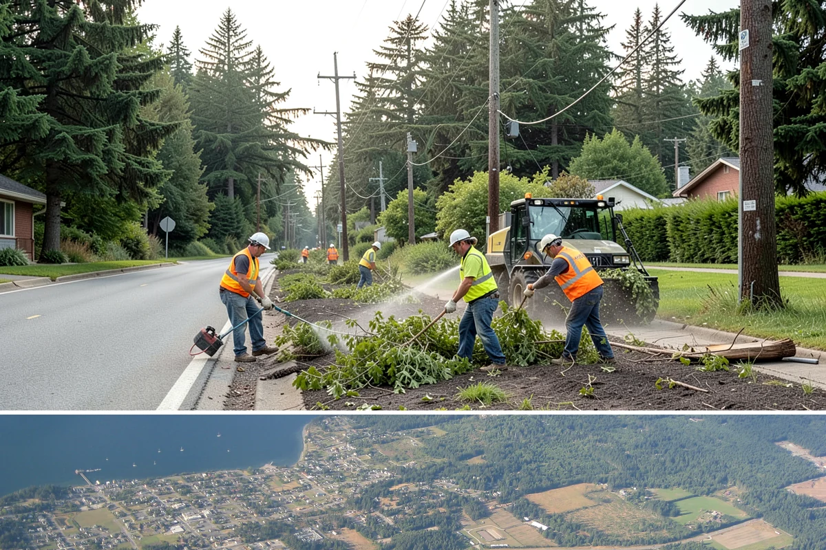 Skate Park Maintenance in Coupeville, Island County, WA - Clearing and inspections continue year-round, with concrete repairs prioritized during dry-weather windows for proper curing.