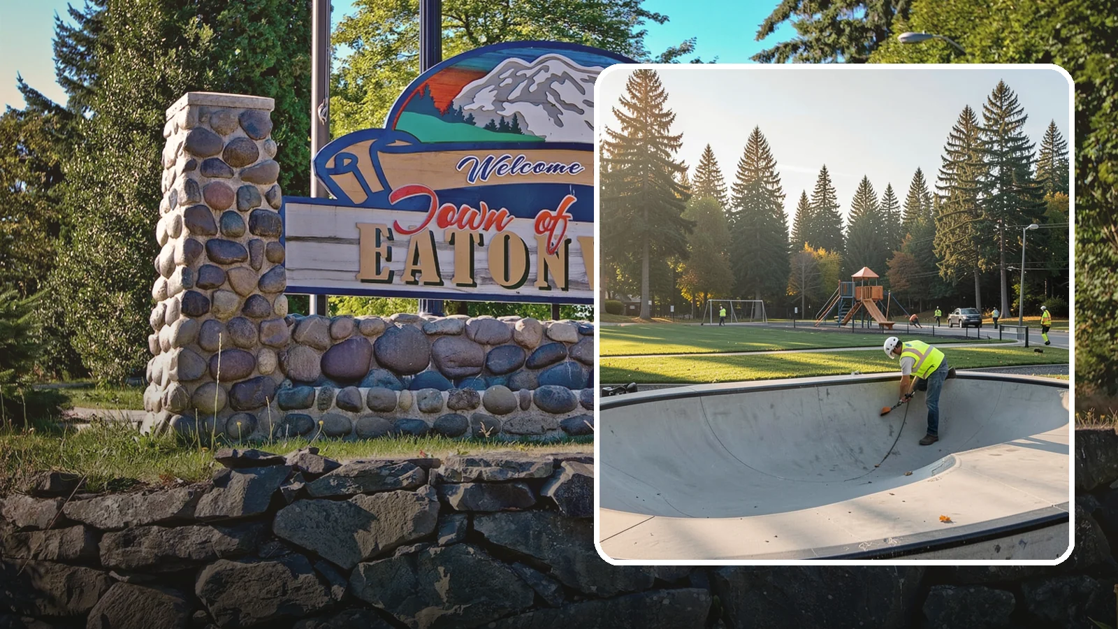 Skate Park Maintenance in Eatonville, Pierce County, WA - Inspection, cleaning, and minor repair that keeps municipal skate parks safe and rideable year-round.