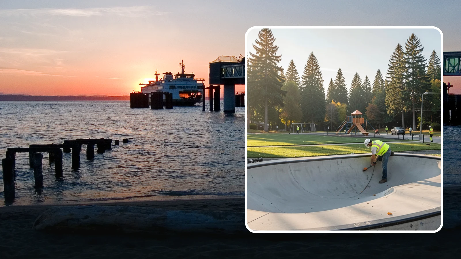 Skate Park Maintenance in Edmonds, Snohomish County, WA - Inspection, cleaning, and minor repair that keeps municipal skate parks safe and rideable year-round.