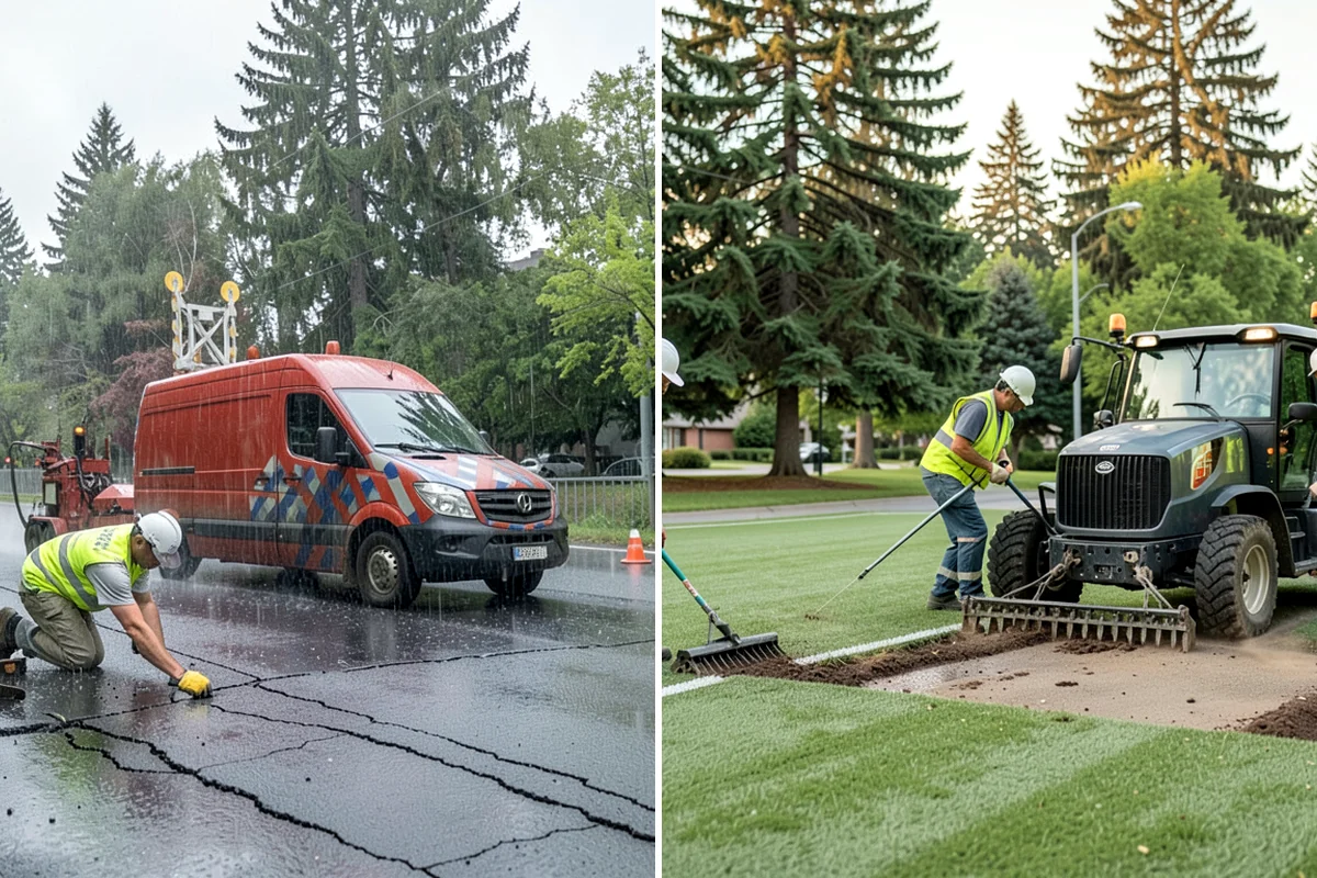 Skate Park Maintenance in Federal Way, King County, WA - Inspect ramps, transitions, coping, and drainage for hazards