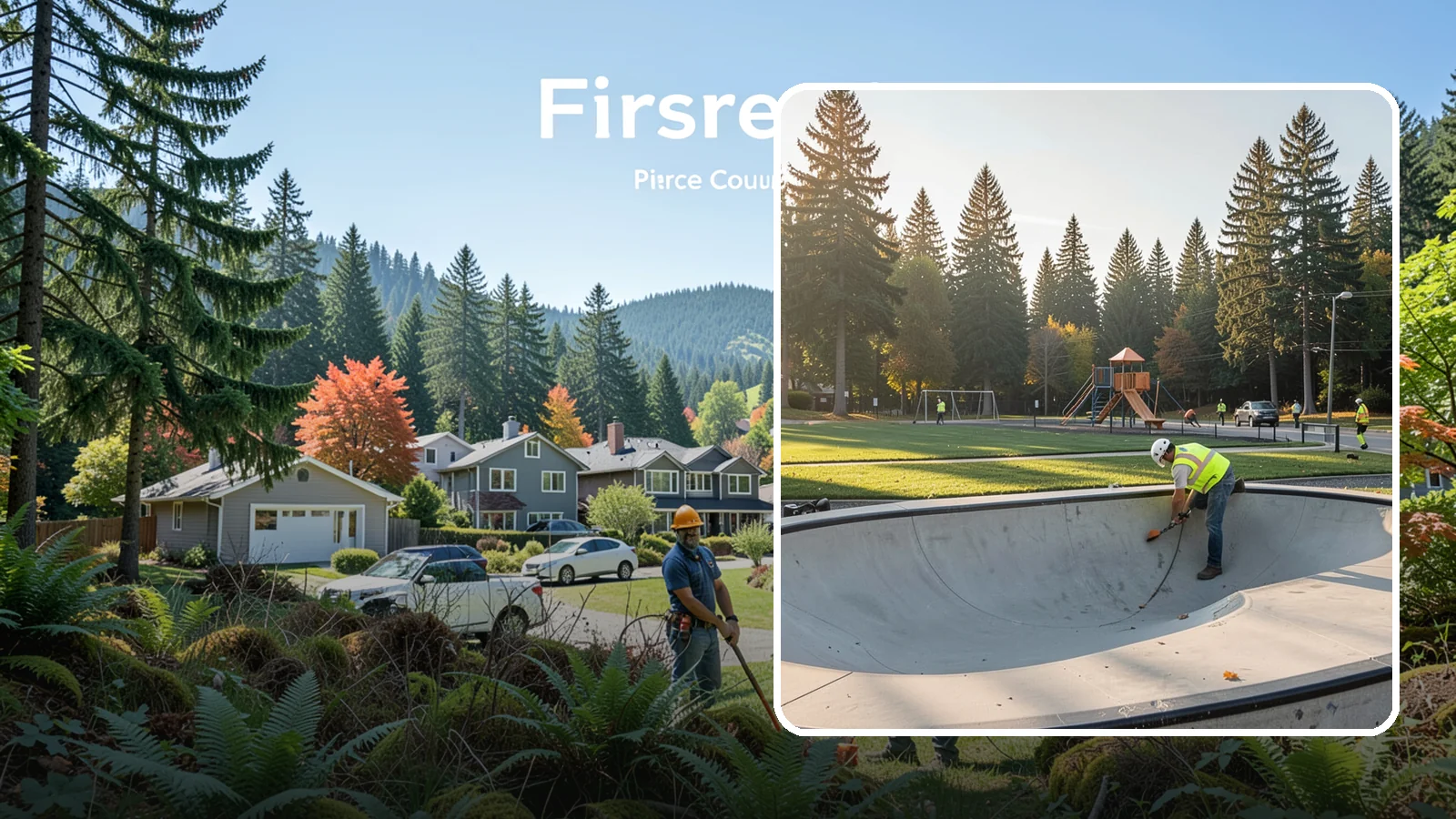 Skate Park Maintenance in Fircrest, Pierce County, WA - Inspection, cleaning, and minor repair that keeps municipal skate parks safe and rideable year-round.