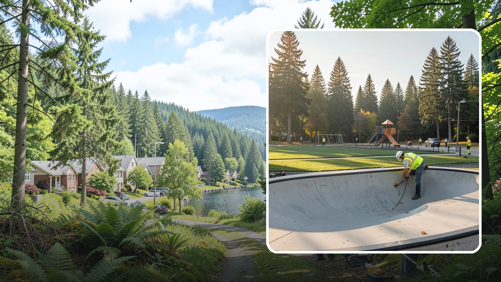 Skate Park Maintenance in Lake Forest Park, King County, WA - Inspection, cleaning, and minor repair that keeps municipal skate parks safe and rideable year-round.