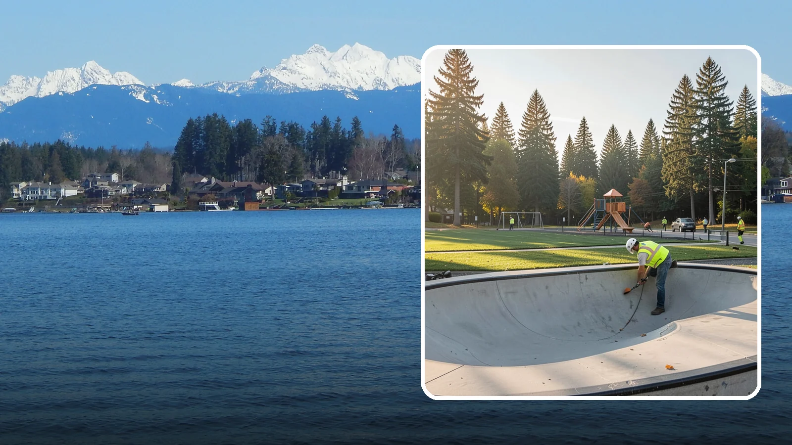 Skate Park Maintenance in Lake Stevens, Snohomish County, WA - Inspection, cleaning, and minor repair that keeps municipal skate parks safe and rideable year-round.
