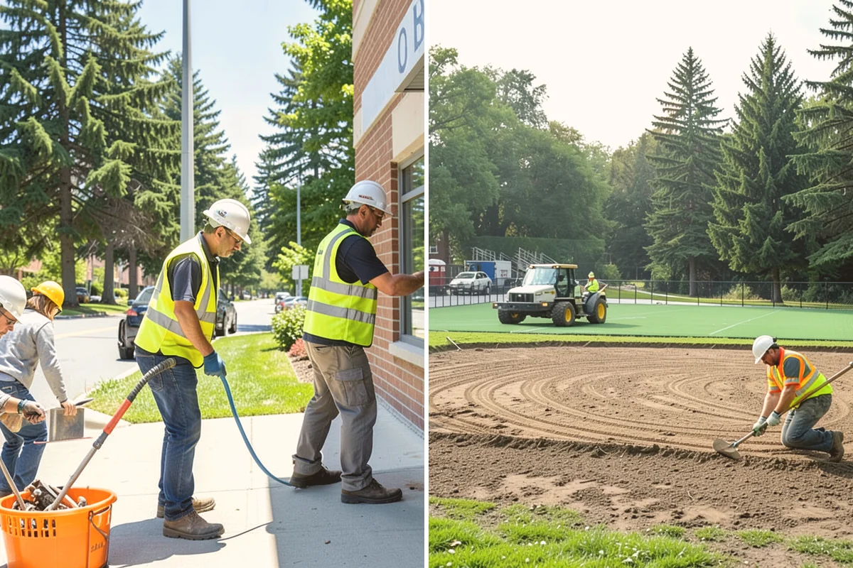 Skate Park Maintenance in Langley, Island County, WA - Inspect ramps, transitions, coping, and drainage for hazards