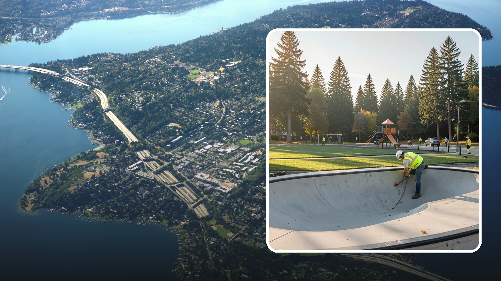Skate Park Maintenance in Mercer Island, King County, WA - Inspection, cleaning, and minor repair that keeps municipal skate parks safe and rideable year-round.