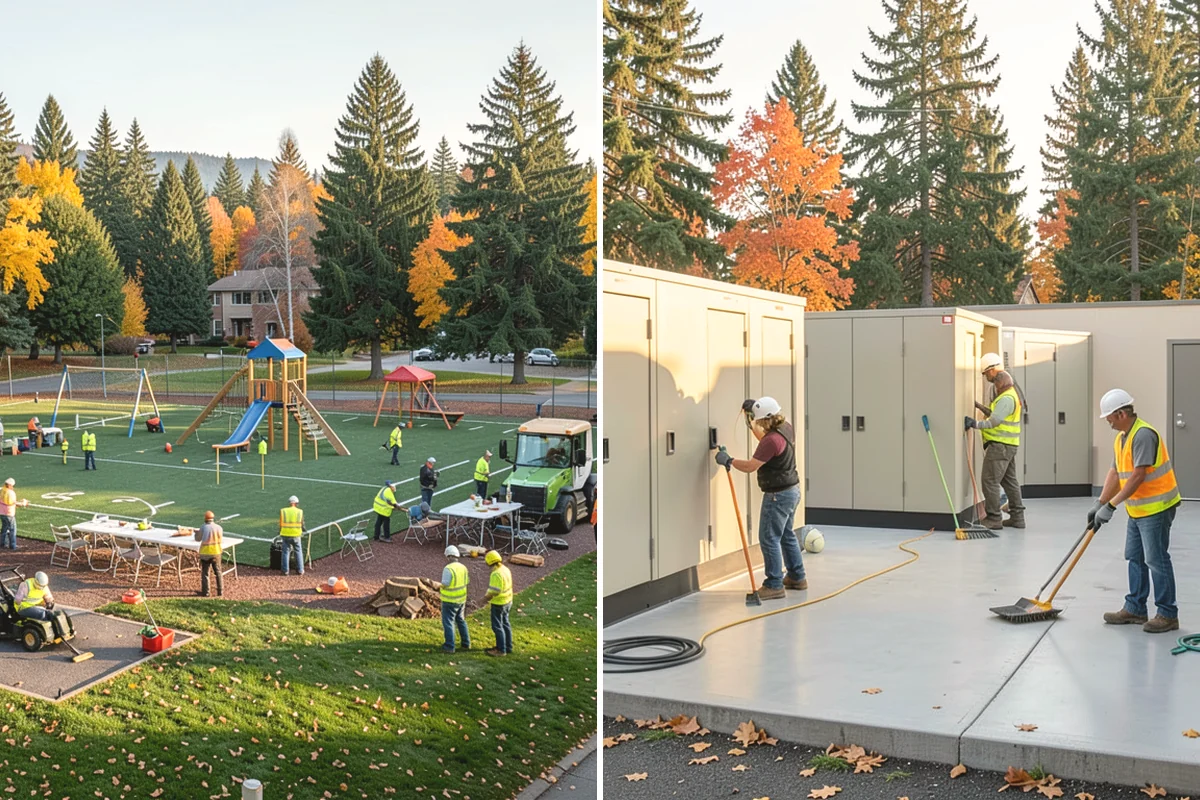 Skate Park Maintenance in Mercer Island, King County, WA - Inspect ramps, transitions, coping, and drainage for hazards