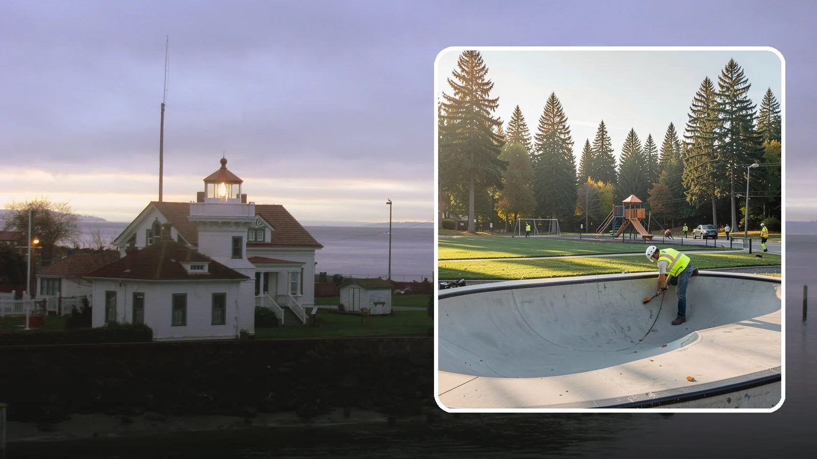 Skate Park Maintenance in Mukilteo, Snohomish County, WA - Inspection, cleaning, and minor repair that keeps municipal skate parks safe and rideable year-round.