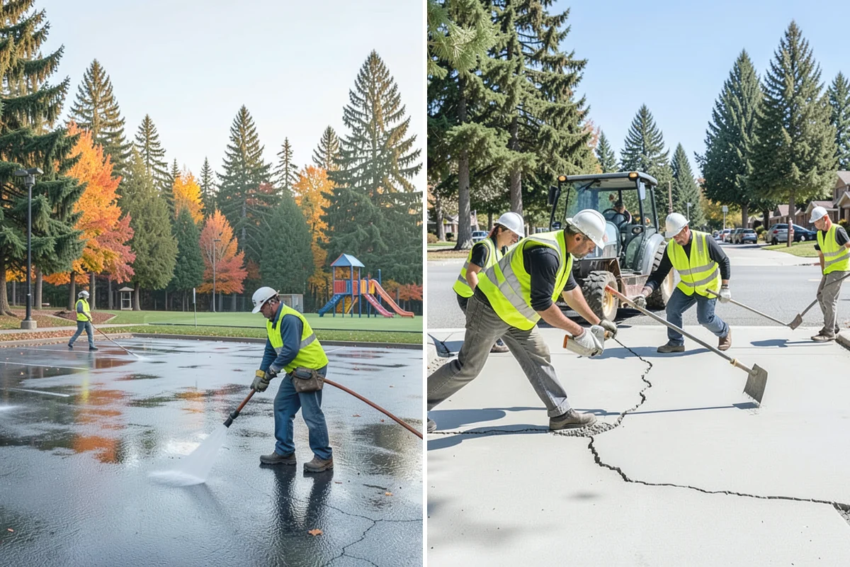 Skate Park Maintenance in Renton, King County, WA - Inspect ramps, transitions, coping, and drainage for hazards