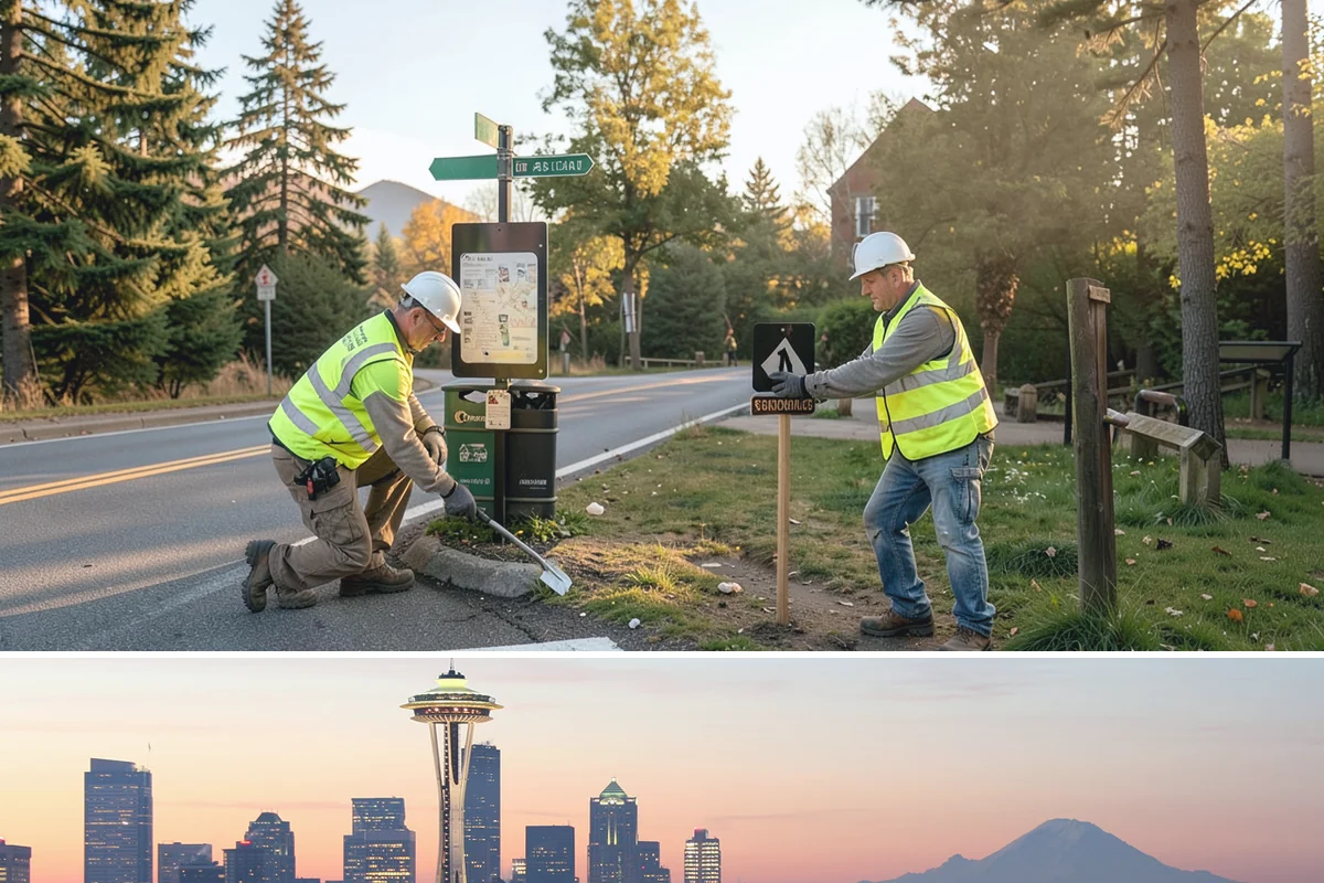 Skate Park Maintenance in Seattle, King County, WA - Clearing and inspections continue year-round, with concrete repairs prioritized during dry-weather windows for proper curing.