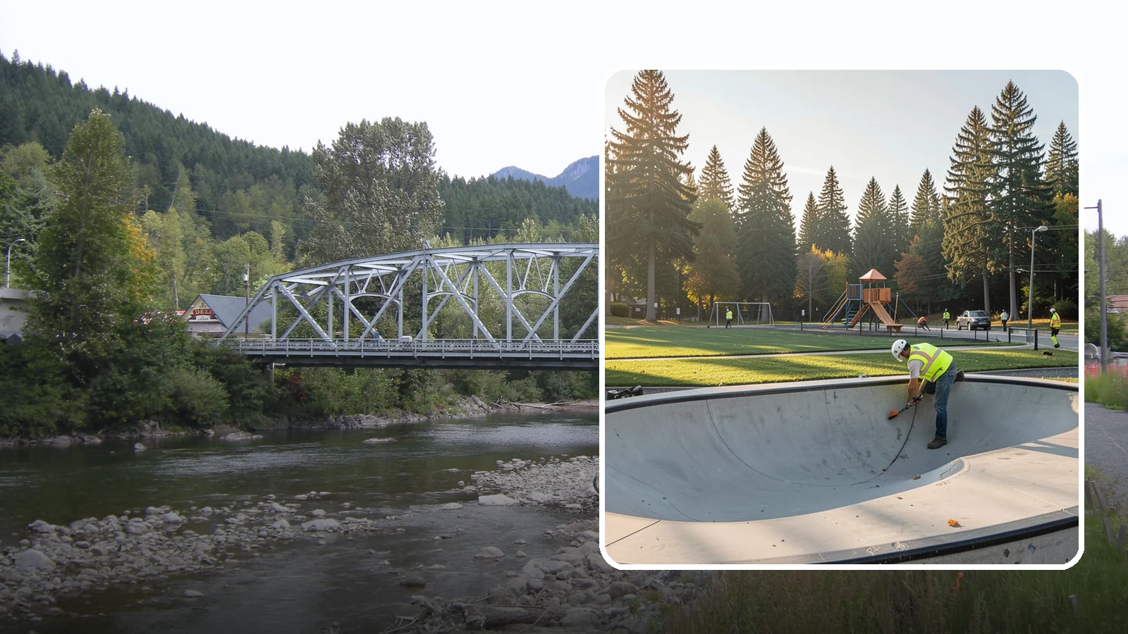 Skate Park Maintenance in Skykomish, King County, WA - Inspection, cleaning, and minor repair that keeps municipal skate parks safe and rideable year-round.