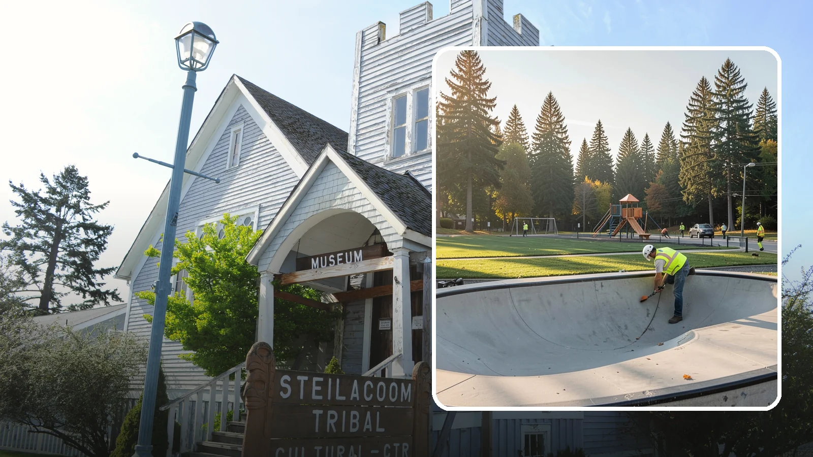 Skate Park Maintenance in Steilacoom, Pierce County, WA - Inspection, cleaning, and minor repair that keeps municipal skate parks safe and rideable year-round.